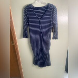 Isabel Maternity Women's Navy Blue  3/4th Sleeve Dress Sz Medium New with tags